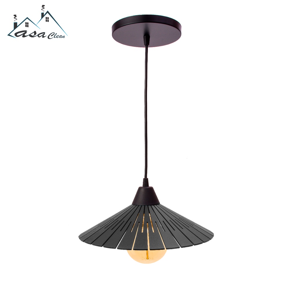 Luminária Pendente China em Madeira, Chapéu Chinês, Preto, Pendente Centro De Mesa, Iluminação, Decoração, Black Friday