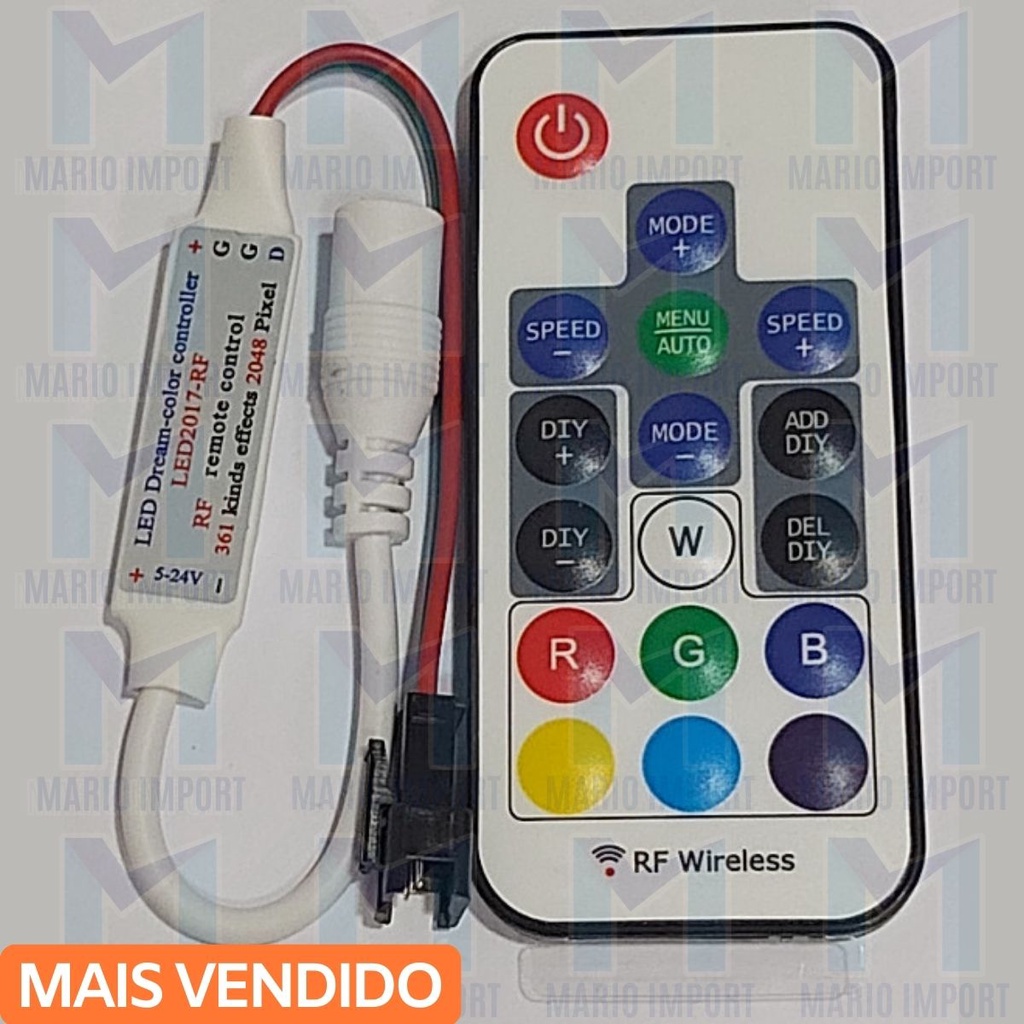 Central de Led RGB Digital Fita Led 2811 2812 e 6803(3 vias ...