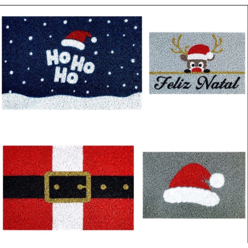 tapetes Capachos Feliz Natal e Papai Noel. T: 0,60 cm X 0,40 cm. Escolha qual você gosta mais!!