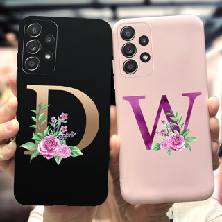 Capa Flexível De Silicone Para Samsung Galaxy A13 4G Cartas Fofas A13 SM-A137 A135F