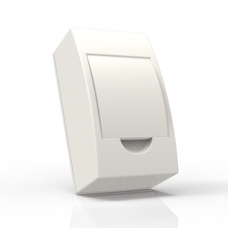 QUADRO DE DISTRIBUIÇÃO PARA 4 DISJUNTORES PVC BRANCO SOBREPOR ENERBRAS