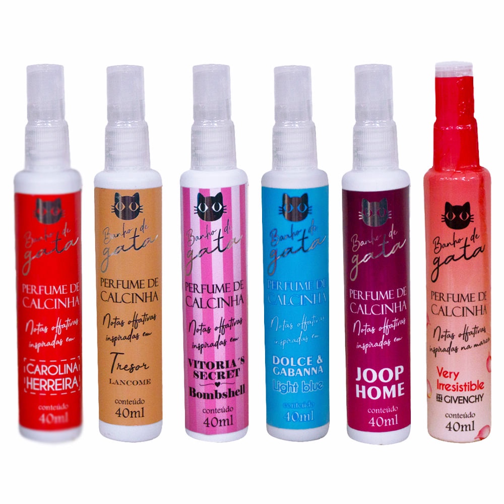 Desodorante Íntimo Perfume de Calcinha Banho de Gata 40ml - Soul Cosméticos sexy shop