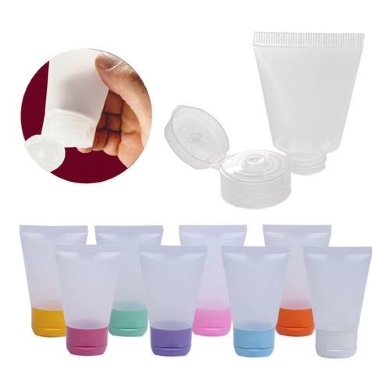 10 bisnaga 30 ml tampa flip top para lembrança em Oferta na Shopee