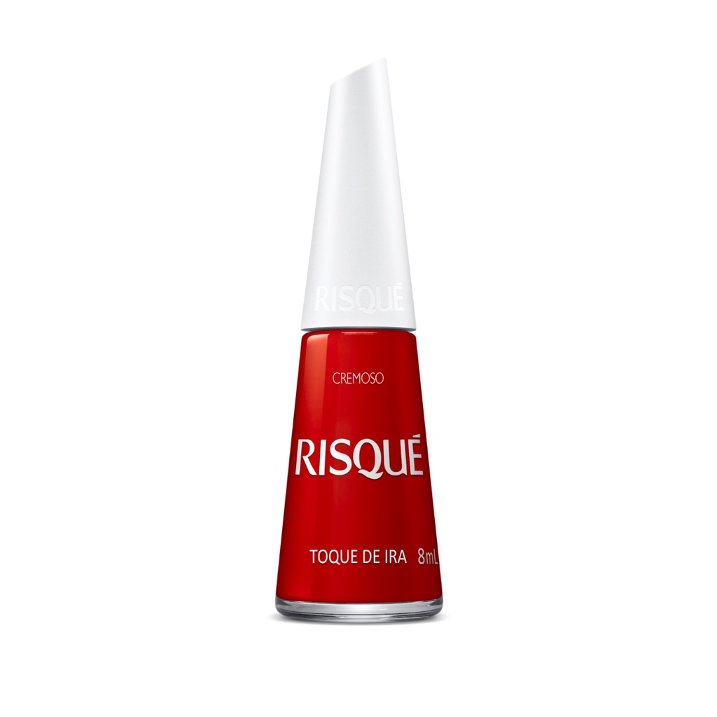 Esmalte Cremoso Risque Vermelho Toque De Ira 8ml | Shopee Brasil