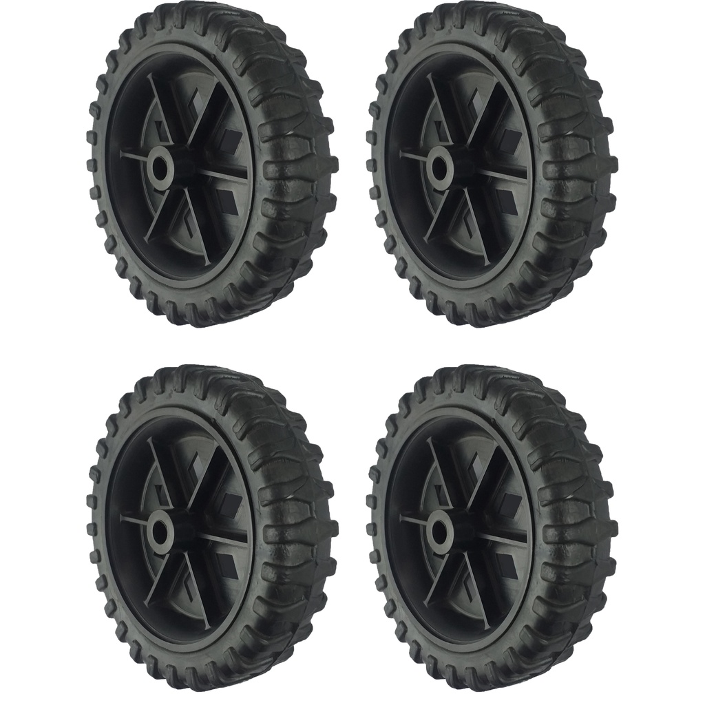 Conjunto 4 Rodas Plastica PVC 514 Furo 5/16" - PVC514F5/16