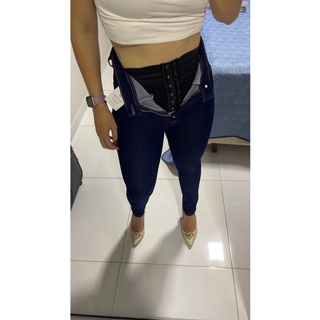 calça lipo feminina cintura alta empina bumbum skinny em Oferta na Shopee
