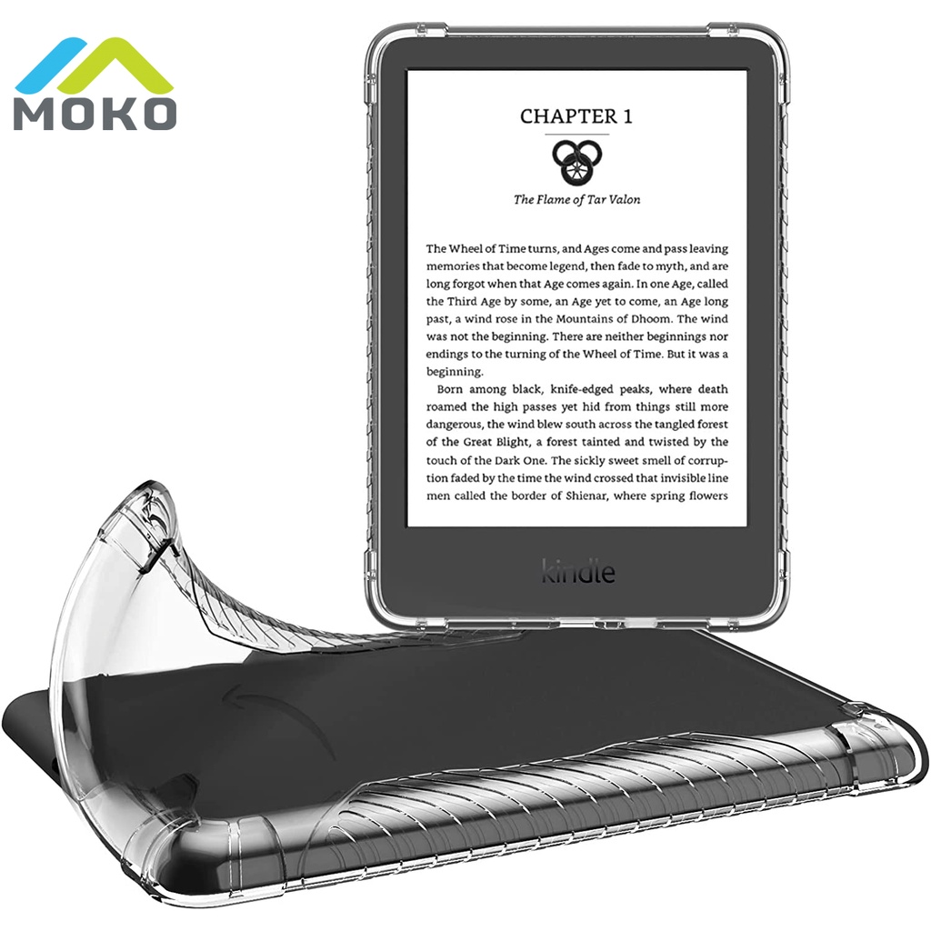 MoKo Case Para 6 " Todos Os Kindle 11a Geração 2022 , Lançamento , Ultra Clear Flexível E Transparente Capa Traseira Da