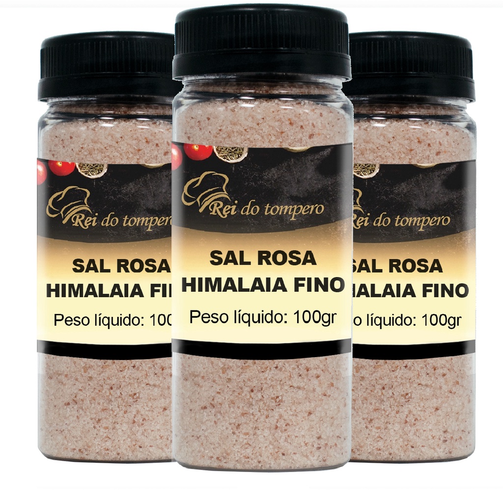Sal Rosa Do Himalaia Fino Iodado No Pote Qualidade Premium | Shopee Brasil