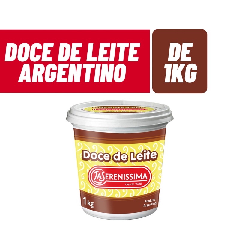 Doce de leite La Serenissima Argentino 1Kg