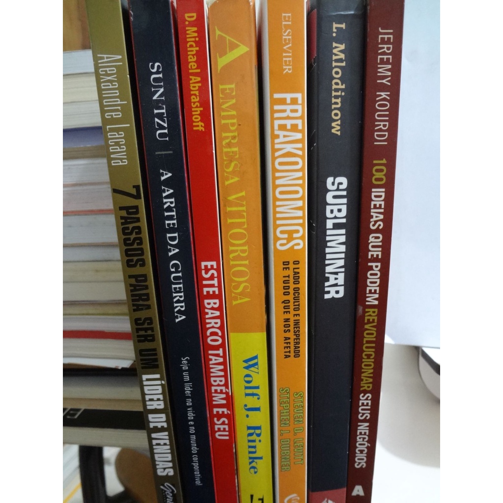 Livros Administração Freakonomics / Subliminar L Mlodinow / Empresa Vitoriosa / Arte da Guerra / Este Barco Também é Seu