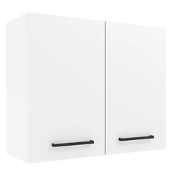 Armário de Cozinha Aéreo 80 cm 2 Portas Branco Agata Madesa
