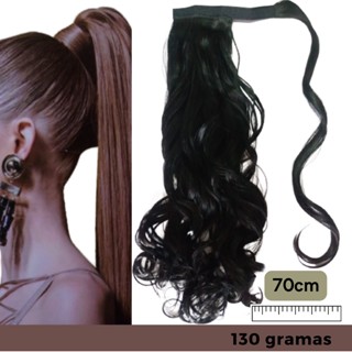 Aplique Rabo de Cavalo Velcro orgânico - 70 cm - 130 gramas