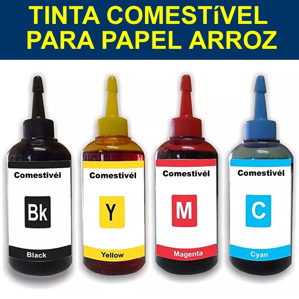 Tinta Comestível Impressoras De Papel Arroz Tanque E Cartuchos