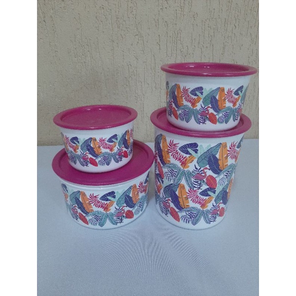 kit 4 peças Super instantânea Flamingo tupperware.