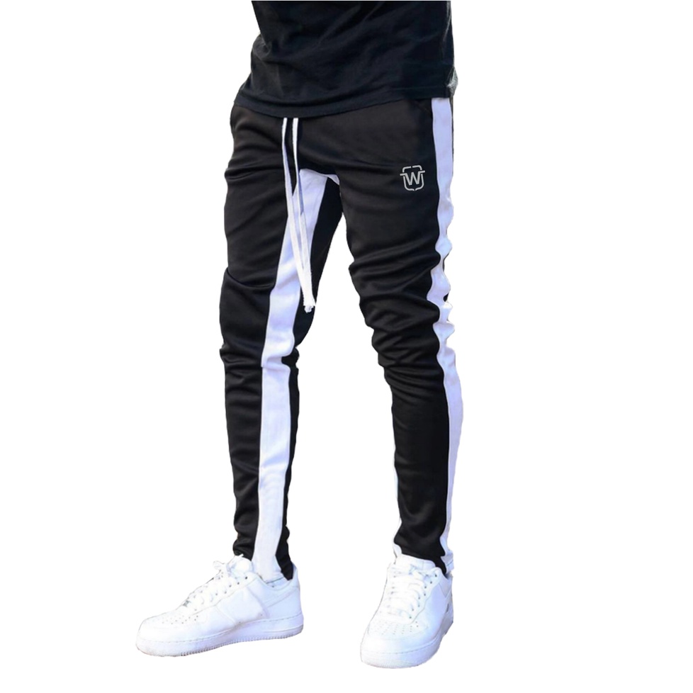 Calça De Moletom Masculina Listra Jogger Slim Fit WM17