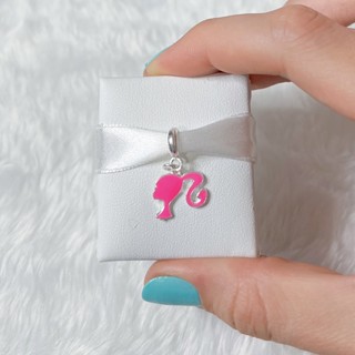 Berloque Barbie banhado a prata 925