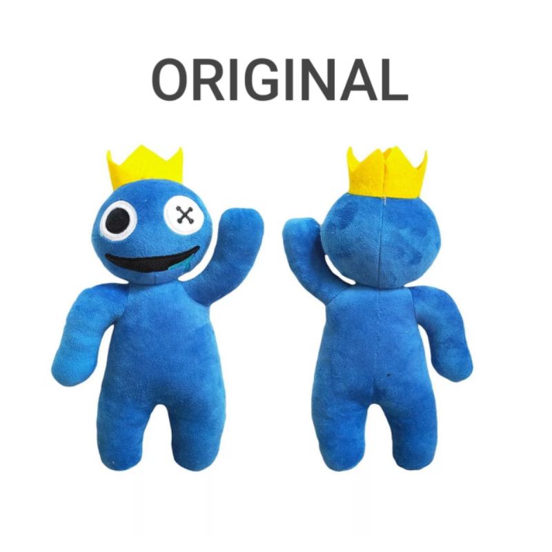 Babão Blue Rainbow Friends 30 cm identico da foto