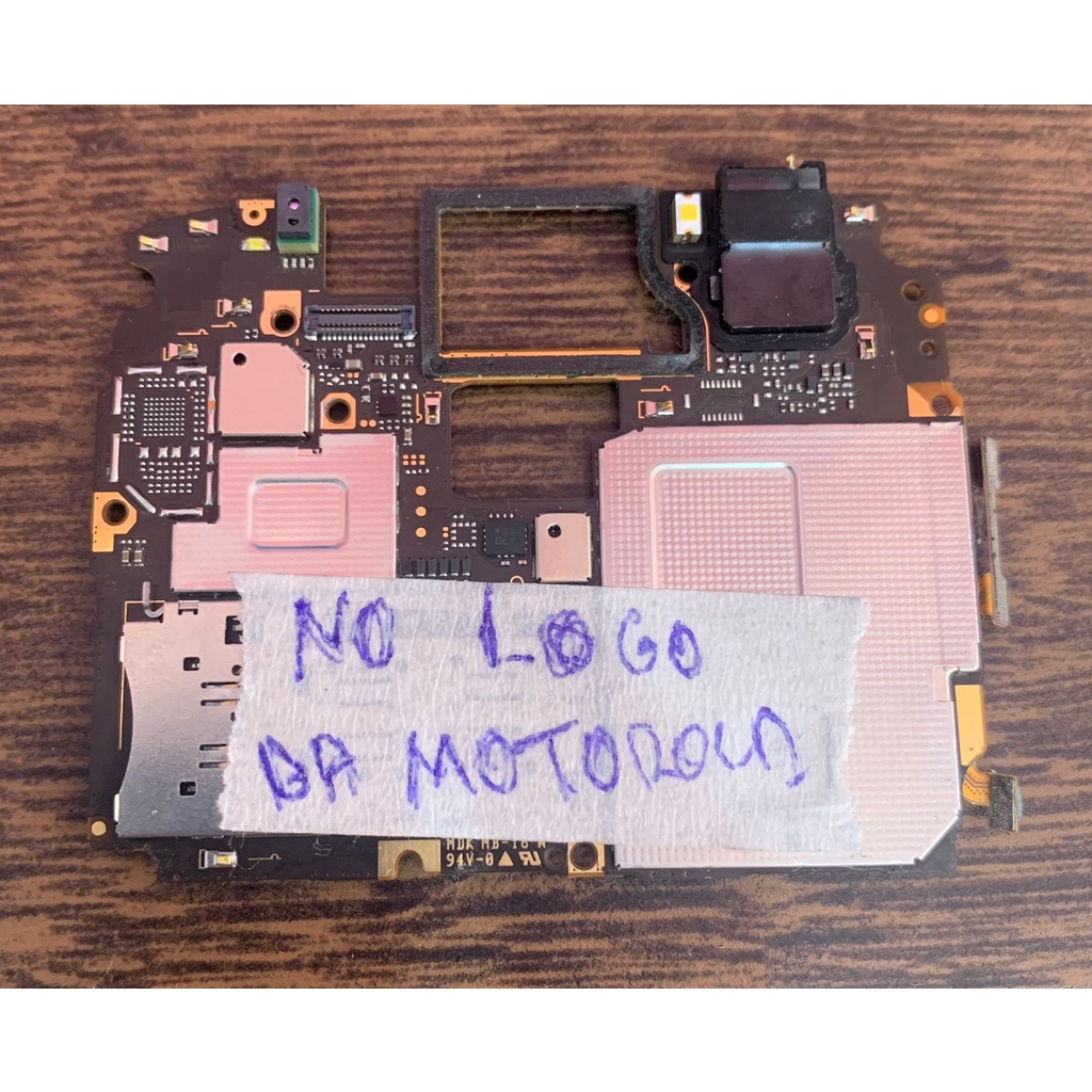 Placa Logica Motorola Moto G6 Play no Logo da  Motorola