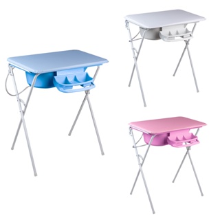 Banheira Luxo Com Suporte Dobrável, Trocador e Saboneteira, 25l, até 30kg - Baby Hércules em Oferta na Shopee