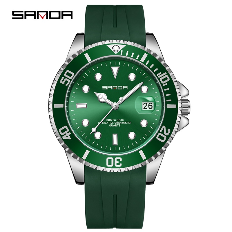 Sanda Original Negócios Lazer Exterior Multifuncional Quartzo Luxo À Prova D'água Relógio SD7018-3