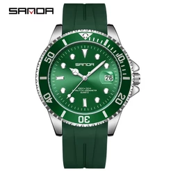 Sanda Original Negócios Lazer Exterior Multifuncional Quartzo Luxo À Prova D'água Relógio SD7018-3