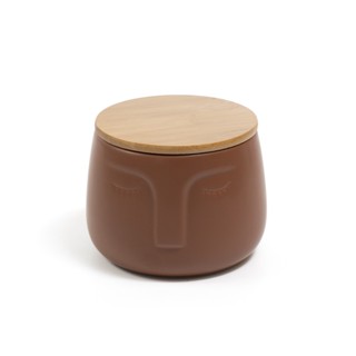 Pote rosto dolomita com tampa de bambu - Oikos