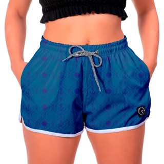 Shorts Feminino Estampado Onça Listras Listrado Moda Praia Academia Verão Cores Variedade Promoção
