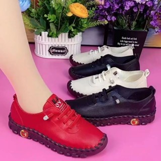 REDESS-Sapatos Ortopédicos De Couro Macio Feminino/Costura Manual/Sola Elástica Tamanho Grande 35-41