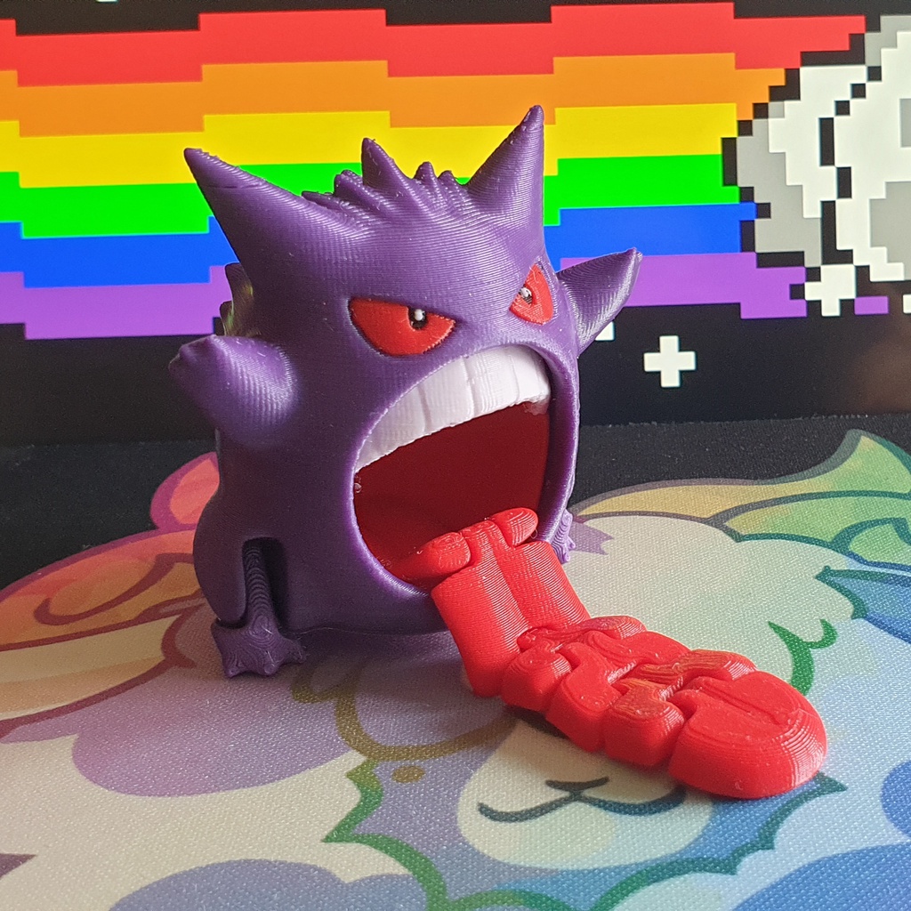 Original pokemon roxo gengar brinquedo de pelúcia bonecas