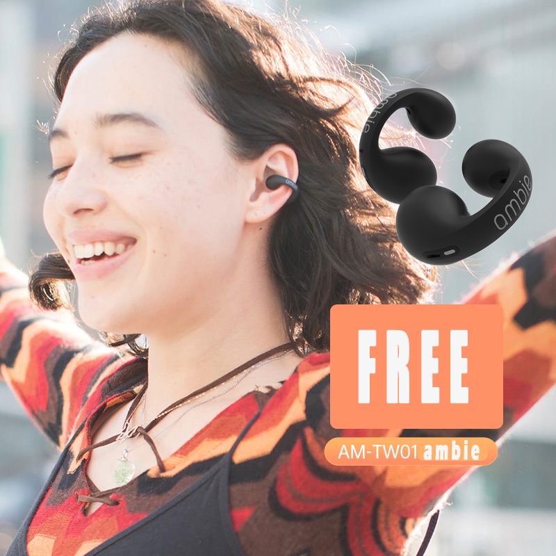 Ambie Sound Earcuffs Condução De Osso Tipo Brinco Fone De Ouvido Bluetooth Sem Fio Esportivos IPX5 À Prova D'água - Escorrega o Preço
