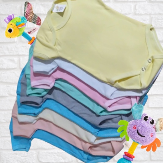 Kit Body Bebê Manga Curta 10 Peças  - Antialérgico - Premium - P/M/G -  Menino, Menina, Un...