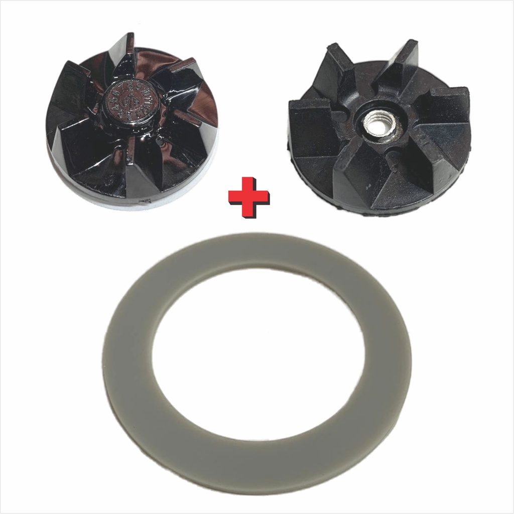Kit Arraste Copo Motor e Anel de Vedação Compatível Liquidificador Cuisinart