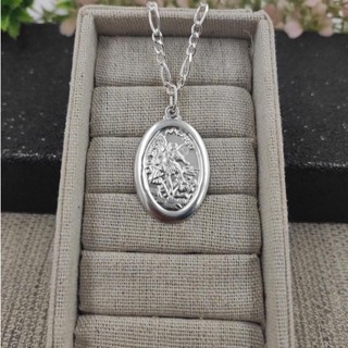Pingente Medalha Sao Miguel Arcanjo Prata 925 Legitima