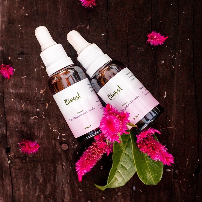 Sérum de Rosa Mosqueta e Lavanda Francesa 100% Natural- Biosol 30ml em Oferta na Shopee