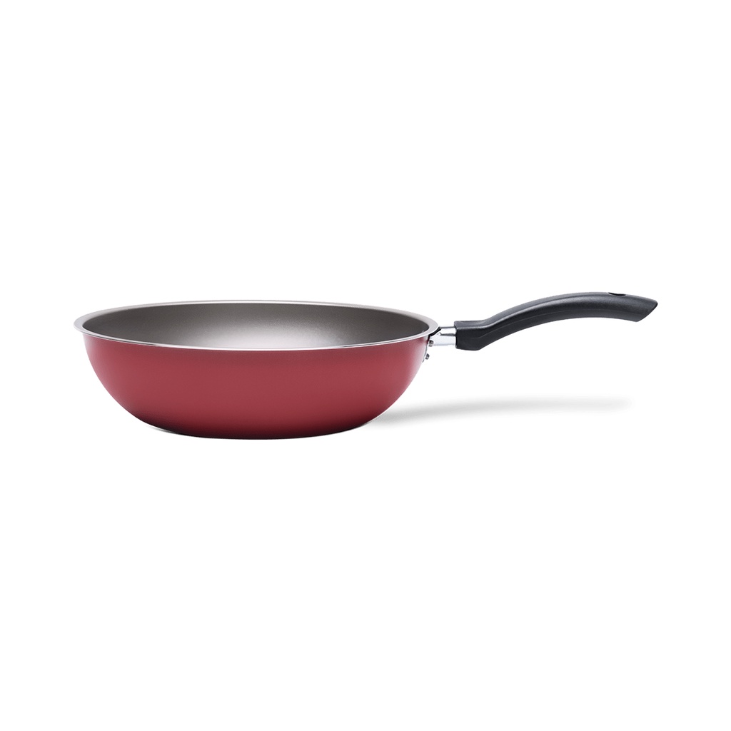 Wok Antiaderente 3 Litros - Brinox Ruby Vermelho em Oferta na Shopee