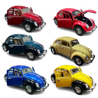 Miniatura Carrinho de ferro Volkswagen Fusca Clássico Abre as Portas Carrinho de Metal