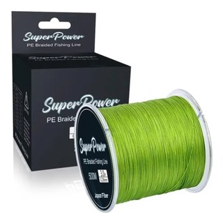 Linha De Pesca Multifilamento 500m Super Resistente Carretel Com 500 Metros 4 Fios