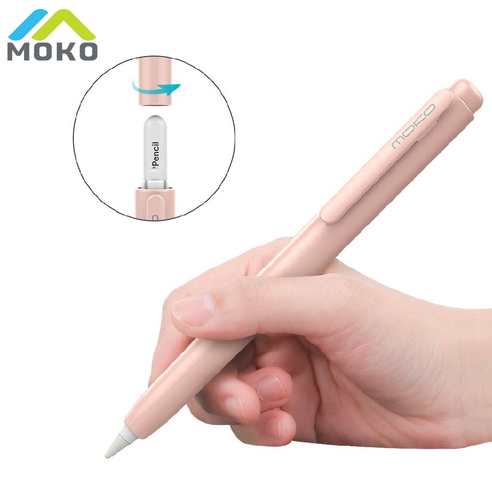 Moko Retractable Protective Case for Apple Pencil 2nd with Built-in Clip