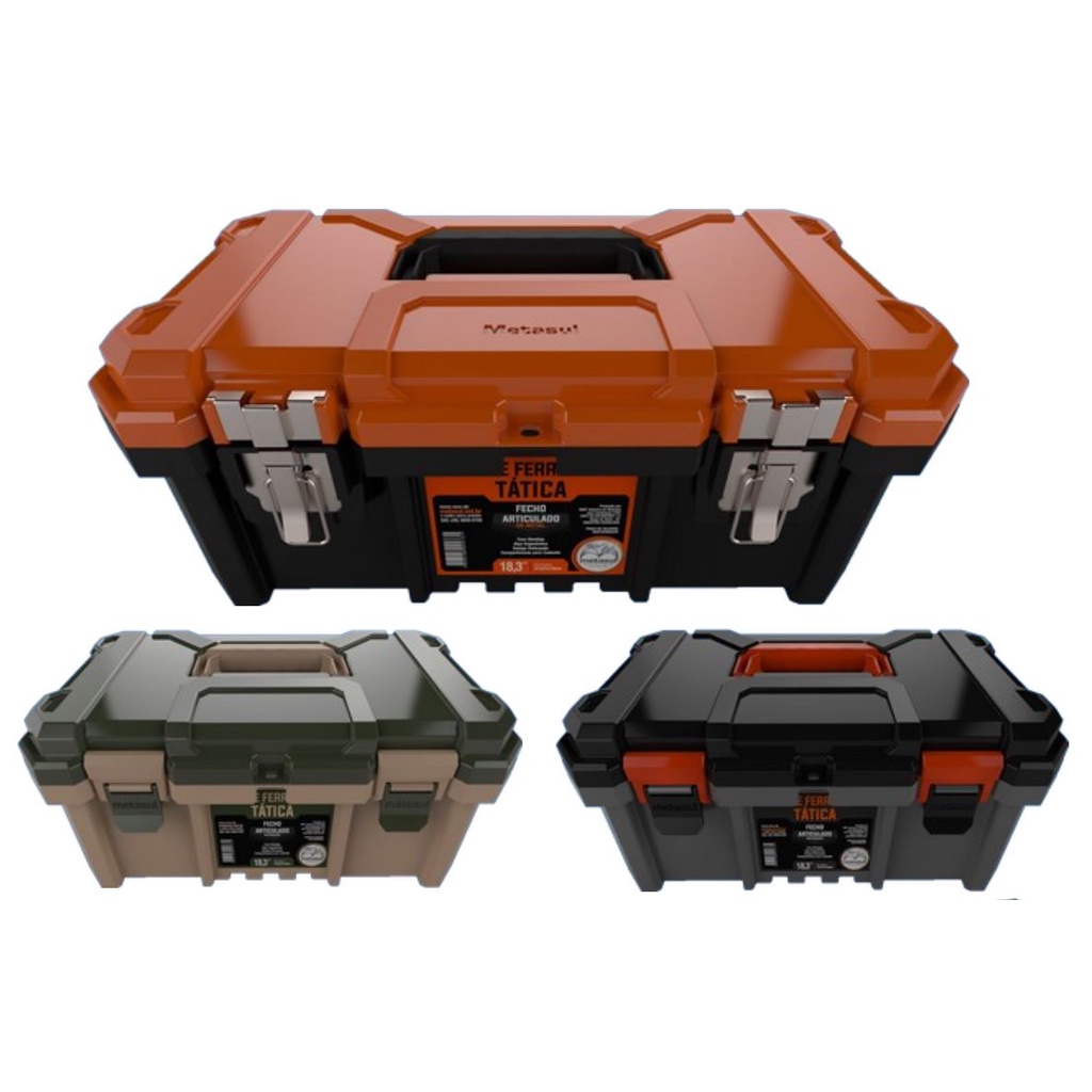 Caixa de Ferramentas - Maleta Grande - Resistente Reforçada