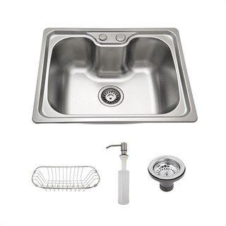 Cuba Pia Cozinha Gourmet Aço Inox Luxo C/ Acessórios 50x40 - Tubrax em Oferta na Shopee