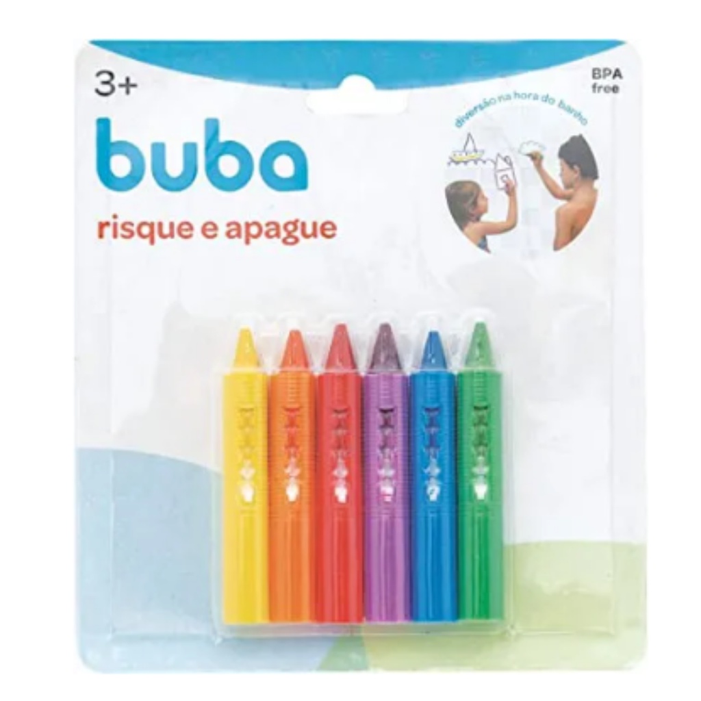 Giz Caneta Risque E Apague Crianças Banho Divertido Buba em Oferta na Shopee