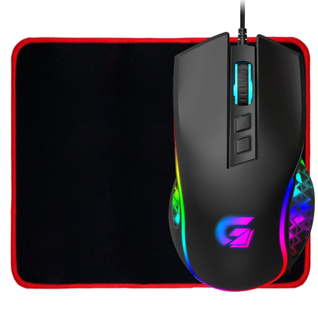 Mouse Fortrek Vickers New Edition Rgb 8000 Dpi + Mouse Pad 25x21Cm