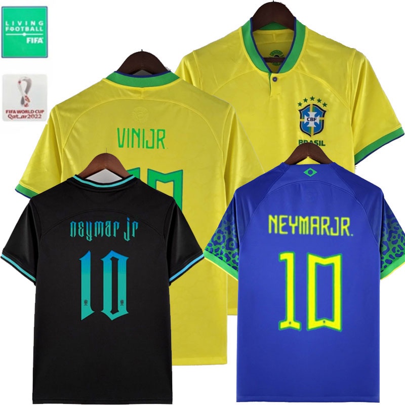 2022 Camisa do Brasil Nova Time Br Branca Amarela Preta Futebol