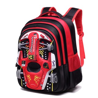 3D EVA Carro De Corrida Mochila Três Dimensional Impermeável Meninos E Meninas Charmosos Desenhos Animados Crianças 2022 Novo