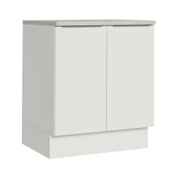 Balcão de Cozinha Madesa Stella 70 cm 2 Portas - Branco