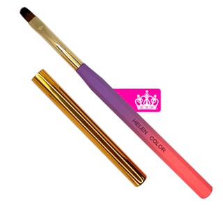 Pincel Helen Color Rosa/Roxo com Tampa