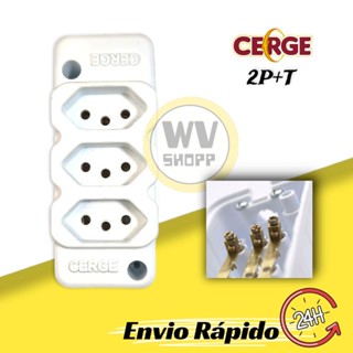 Tomada em Barra Regua 2P+T de 10A com 3 Tomadas 333C