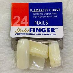 100 Unidades unha postiça Gold Finger Promoção Imperdível em Oferta na Shopee