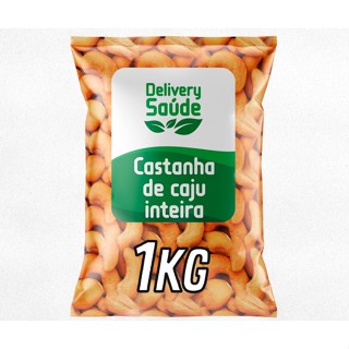 Castanha de Caju 1Kg W1 Torrada Inteira A Vácuo - (Com ou Sem Sal)