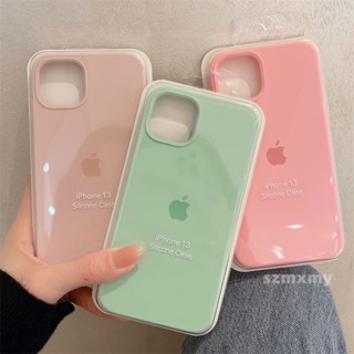 Capa De Silicone Líquido Rosa De Areia Para IPhone 14 12 13 11 Pro Max X XS XR Traseira Macia À Prova De Queda 7 8 14Plus